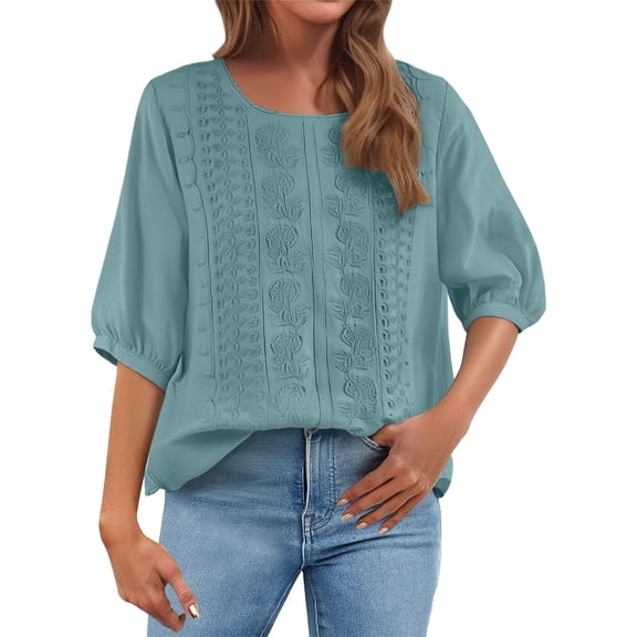 GZWYHT Womens Cotton Linen Summer Tops,Gauze Casual Dressy Blouse Outfits Solid Shirts Casual Summer Loose Fit Trendy Outfits Linen Cotton Plus Size Trendy Boho Outfits