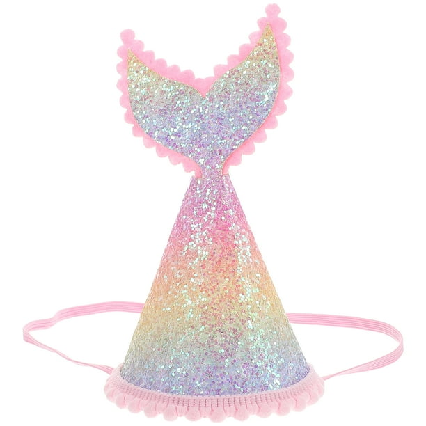KAKOWELY Sombreros de recuerdo para fiesta de sirena, coronas para fiesta de cumpleaños de sirena, diademas para niñas, decoraciones submarinas, artículos de recuerdo.