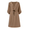thumbnail image 5 of Wutalume Women's Loose Casual Solid Color Lightweight Long Sleeve Hooded Jacket, Comfortable Fit, Perfect for Fall and Spring, Versatile for Daily Wear and Layering,Camel L, 5 of 8