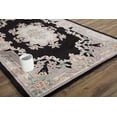 thumbnail image 4 of Hand-Tufted Floral Wool Area Rug | 100% New Zealand Wool Carpet for Living Room, Bedroom, and Home Décor (Black)_4X6, 4 of 5