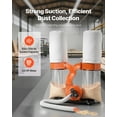 thumbnail image 2 of VEVOR Dust Collector, 1550 CFM 2.5 Micron Vortex Cone Dust Collectors, 3.0HP Sawdust Collection System with Two 35-Gallon Dusts Collector Bags, 2 of 9