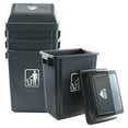 thumbnail image 7 of 4-Pack 13 Gallon Kitchen Trash Can with Lid, Plastic Garbage Bin for Kitchen, Gray, 7 of 7
