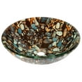 thumbnail image 5 of Natural Pebble Pattern Glass Vessel Sink, 5 of 8