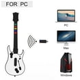 thumbnail image 4 of Wireless Guitar Controller for PC and PS3, Compatible with Guitar Hero and Rock Band Games, with Dongle – White, 4 of 7