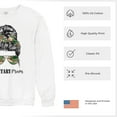 thumbnail image 6 of Military Mom Sweatshirt Proud Mom Life Messy Bun Sunglasses Mother's Day Mama Mommy Active Duty Veteran Vet Crewneck, 6 of 7