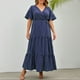 thumbnail image 1 of WILLBEST Vestidos Casuales para Mujer Fiesta Vestido Largo Bohemio de Verano de Talla Grande para Mujer, Vestido Informal Holgado para Playa, Vestido Largo para Vacaciones y Fiestas Extra Grande, 1 of 3