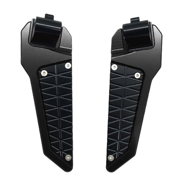 Pedales plegables Zulema de aleación de aluminio para motocicleta negro