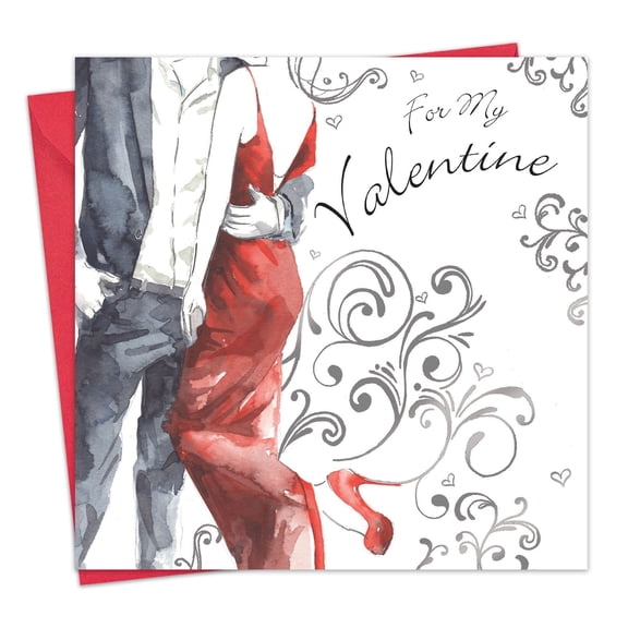 Twizler Happy Valentines Day Card - Valentine Greeting Card - For Him For Her - Husband Wife Girlfriend Boyfriend