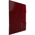 thumbnail image 2 of Ekena Millwork 19 5/8"W x 19 5/8"H Nestor EnduraWall Decorative 3D Wall Panel, Gloss Merlot (12-Pack for 32.04 Sq. Ft.), 2 of 6