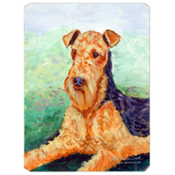 8 x 9.5 in. Airedale Mouse Pad, Hot Pad or Trivet