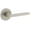 Satin Nickel, variant on Viaggio 623532 Circolo Right Handed Solid Brass Privacy Door Lever Set - Chrome