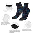 thumbnail image 3 of Bingfone Peacock Feathers Design Patterned Men's Women's Casual Cotton Socks, 3 of 5