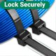 thumbnail image 3 of Heavy Duty Premium Nylon Zip Ties 12", Indoor/Outdoor Multi Purpose Industrial Grade Cable ties, Ultra Strong Durable Zip Ties (100 Pieces Black), 3 of 4