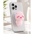 thumbnail image 3 of Kawaii Pink Pig Magnetic Phone Grip – Cute MagSafe Compatible Phone Holder Stand for iPhone, Teens & Animal Lovers, 3 of 4