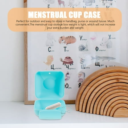 Amosfun Period Cup Carrying Case Light Green 1Pcs for Outdoor Travel