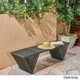 thumbnail image 4 of Afuera Living Modern Outdoor Acacia Wood Bench in Dark Gray Finish, 4 of 7