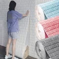 thumbnail image 2 of Pegatina de pared con patrón de ladrillo 3D, Panel autoadhesivo impermeable, papel tapiz para sala de estar, decoración del hogar, 70cm x 1m, 2 of 4