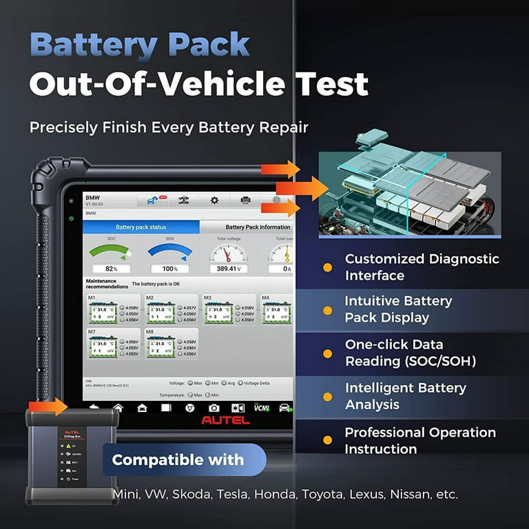 Autel Maxisys Ultra EV Electric Car Diagnostic Scanner, High-Voltage S —  obdprice