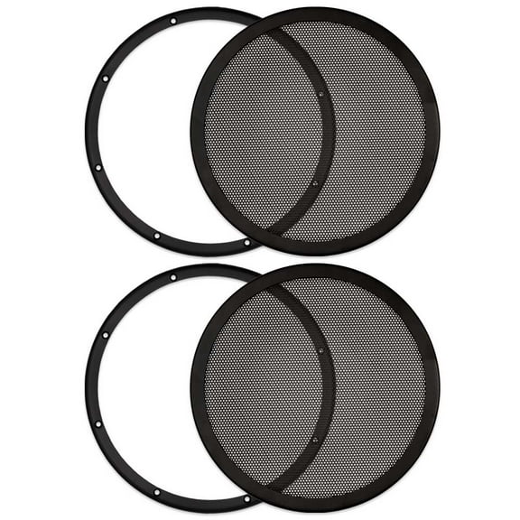 2 Goldwood Sound SG-M10 Heavy Duty Steel Mesh Snap On Woofer Grills for 10" Speakers