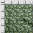 thumbnail image 2 of oneOone Viscose Jersey Pear Green Fabric Leaves Craft Projects Decor Fabric Printed By The Yard 60 Inch Wide-aB, 2 of 5