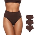thumbnail image 1 of Tanga de Cintura Alta INLYRIC Ultra Suave y Elástica 3 Paquetes, 1 of 7