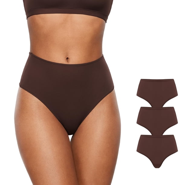 Tanga de Cintura Alta INLYRIC Ultra Suave y Elástica 3 Paquetes