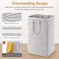thumbnail image 2 of Xmushyra 2 Pack Large Laundry Baskets, Laundry Hampers, Freestanding Waterproof Collapsible Clothes Basket with Easy Carry Handles in Laundry Room Bathroom Bedroom Dorm,75L, 2 of 6