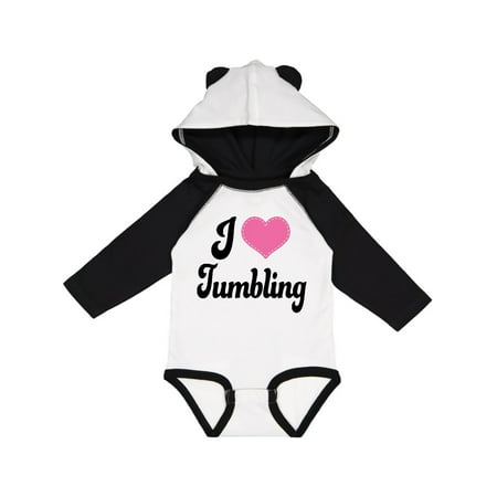 

Inktastic I Love Tumbling Gift Baby Girl Long Sleeve Bodysuit