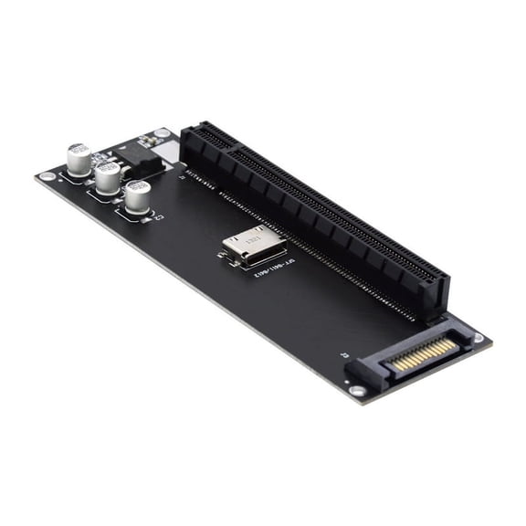 FVH Oculink SFF-8612 SFF-8611 to PCIE PCI-Express 16x 4x Adapter with SATA Power Port for Mainboard Graphics Card