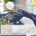 thumbnail image 2 of Merry Christmas Bedding Duvet Cover Set Twin Size 4 Pieces Blue Red Gnome Tree Snow Soft Twill Plush Quilt Cover, Include 1 Duvet Cover 1 Flat Sheet And 2 Pillow, 2 of 7