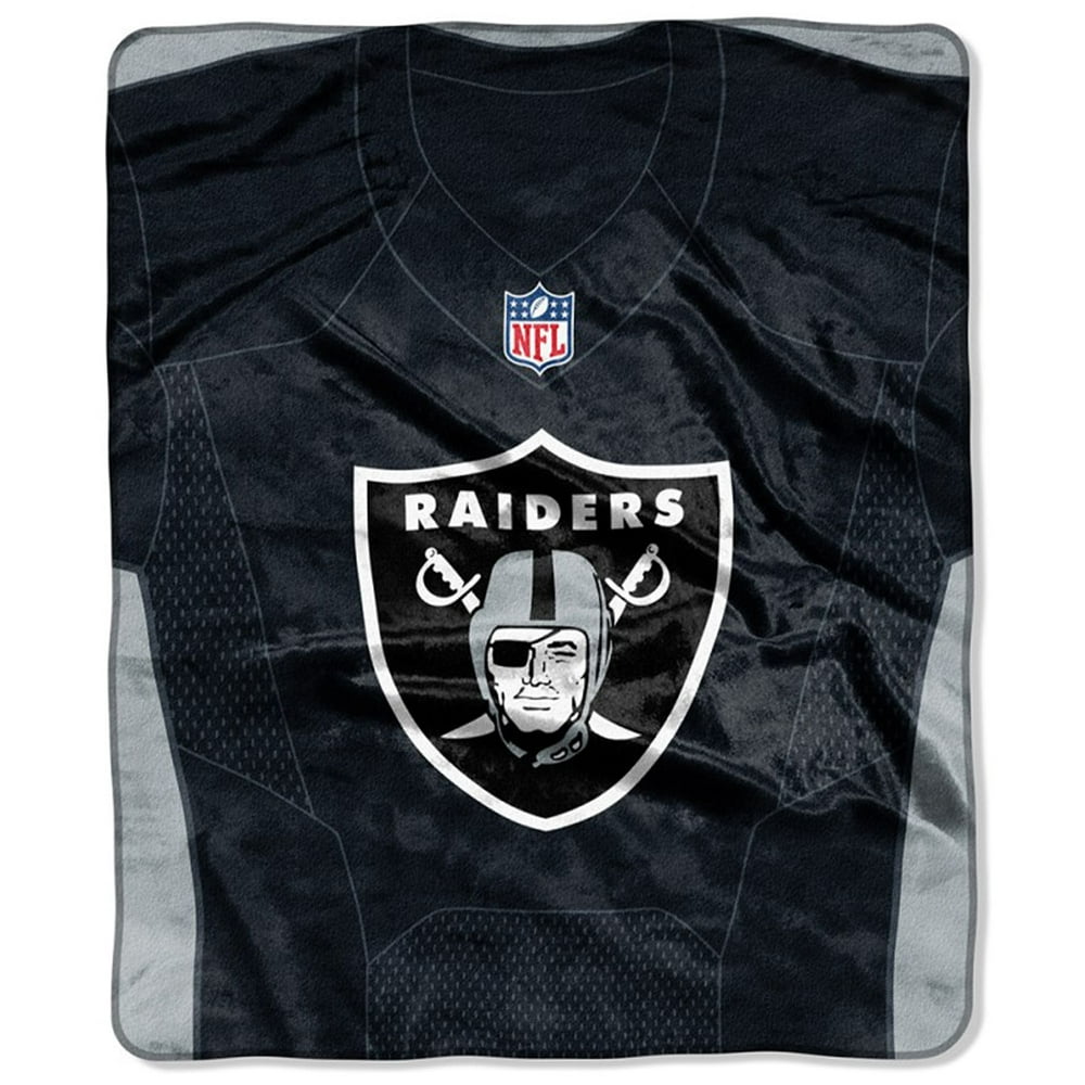 Las Vegas Raiders The Northwest Company 50" X 60" Jersey Plush Blanket - Walmart.com - Walmart.com