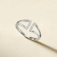thumbnail image 4 of Pure Collection by Ross-Simons 0.10 ct. t.w. Diamond Open-Space Ring in Sterling Silver, Women's, Adult, 4 of 6