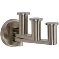 thumbnail image 1 of GINGER 4610T/SN Kubic Nickel-4610T, Triple Pivoting Robe Hook, Satin Nickel, 1 of 2