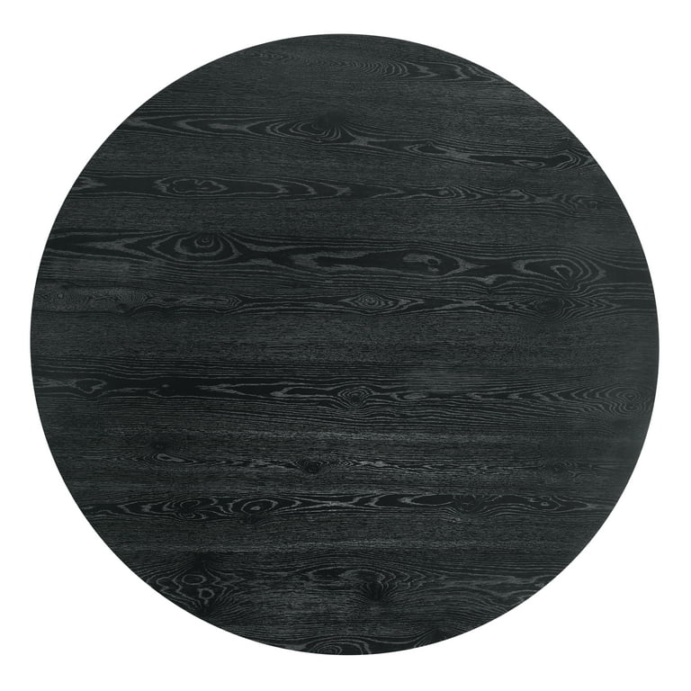Acme Froja Round Wooden Dining Table with Cone Shaped Base