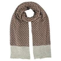 Black & White Knit Oversize Oblong Unisex Winter Scarf