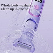 JUUTREN 5-in-1 Electric Razor & Shaver for Women, Painless Hair Remover & Epilator with LED Display, Rechargeable Cordless Bikini Hair Trimmer for Face, Legs, Underarms, Eyebrows & Body