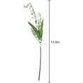 thumbnail image 2 of 12PCS Artificial Lily of The Valley Flowers Bouquet Wedding Outdoor Faux Plastic Flower for Home Office Decoration, Dining Table Decor, 2 of 6