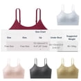 thumbnail image 3 of Women's Spaghetti Strap Cami Bra Adjustable Strap Seamless Comfortable Wireless Daily Bralette Yellow One Size, 3 of 8