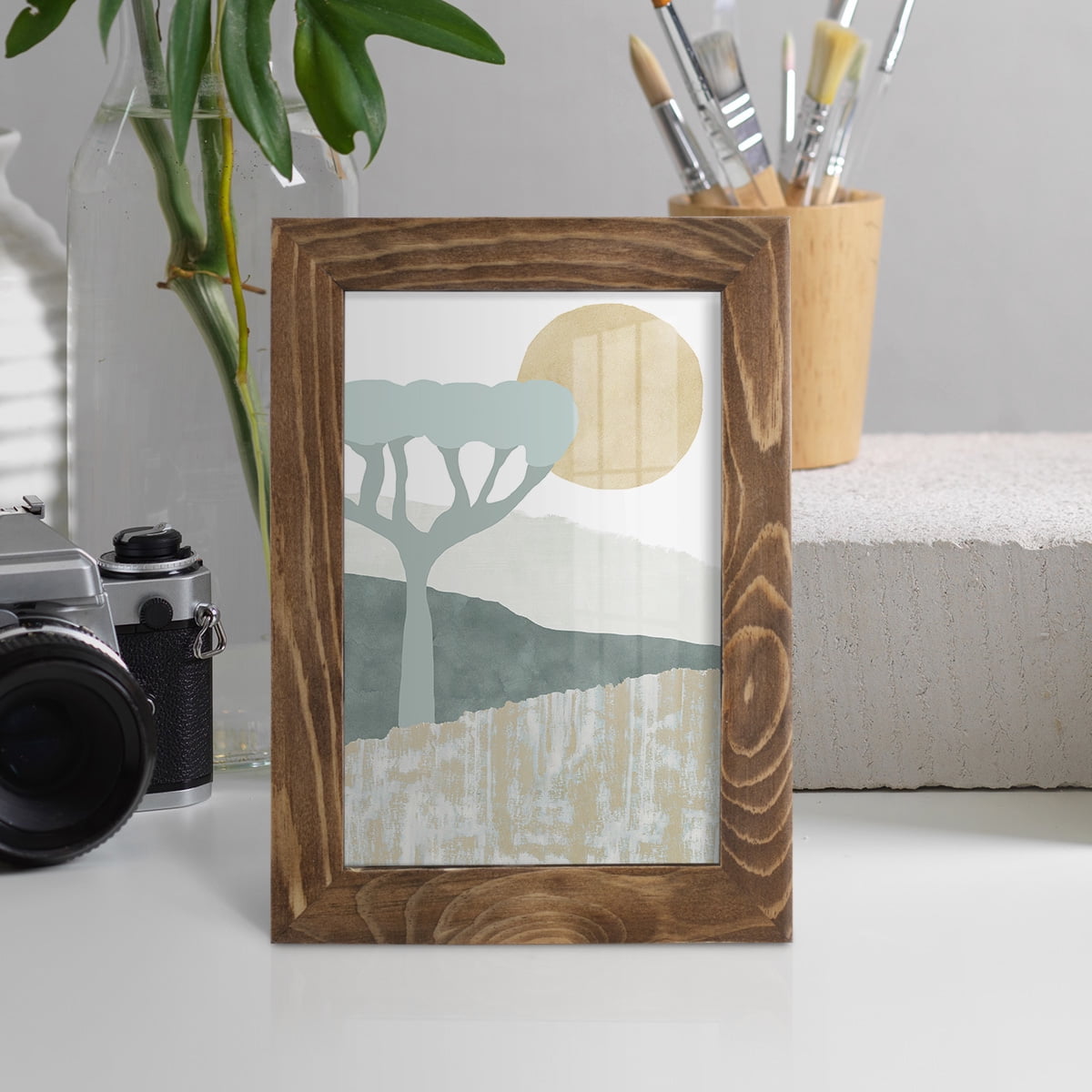 Ennerdale III - Framed Print w/glass - Walnut