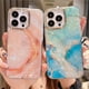 thumbnail image 2 of Funda de teléfono a prueba de golpes para iPhone, carcasa de sueño brillante, grieta de mármol, 13 Pro Max, 14Plus, 14Pro Fivean unisex, 2 of 2