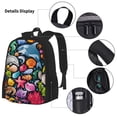 thumbnail image 3 of Bingfone Underwater Diving Animals for Backpack Lunch Bag Pencil Case Set, Large Capacity School Backpack Combination Three-piece Set, Unisex, 3 of 7