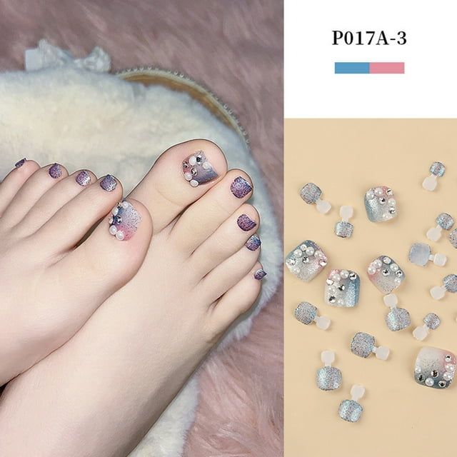 Fiudx Uñas con Brillantina, Parches para Uñas Postizas de Aplicación Rápida, Tabletas de Manicura de Larga Duración, Diseño de Uñas Fácil de Retirar, Uso Corto Plazo, Hipoalergénico, Tendencia de Mod
