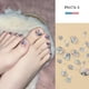 thumbnail image 1 of Uñas postizas para pies, color brillante, polvo brillante, lentejuelas, aplicación manual, perforación, uñas postizas, parches para uñas, tabletas de 2 ml para el fortalecimiento de las uñas, 1 of 2