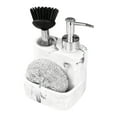 thumbnail image 3 of Dispensador de jabón 3 en 1, accesorios de cocina duraderos con bola de limpieza y cepillo, bomba de líquido premium, contenedor de prensa., 3 of 9