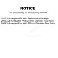 thumbnail image 2 of Transit Auto Rear Coated Disc Brake Rotors and Ceramic Pads Kit for Car Volkswagen GTI Audi A3 Quattro KGC-101760, 2 of 11