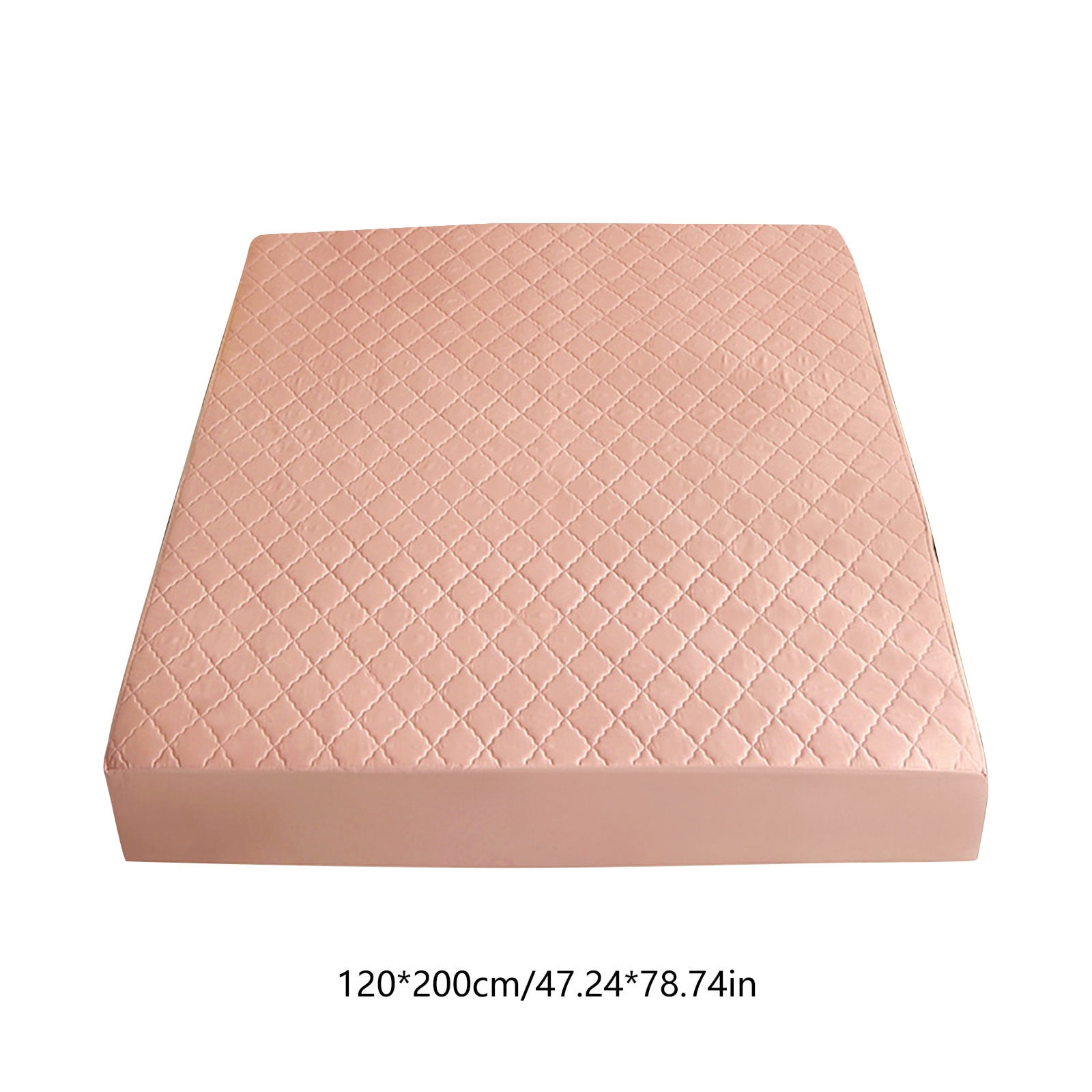 Hmgxay Waterproof Mattress Protector, Machine Washable Quilted Fitted Sheet, Breathable Non-Slip Bed Sheet, Cotton Padded Mattress Cover for All Seasons(47.2x78.7 Inches)