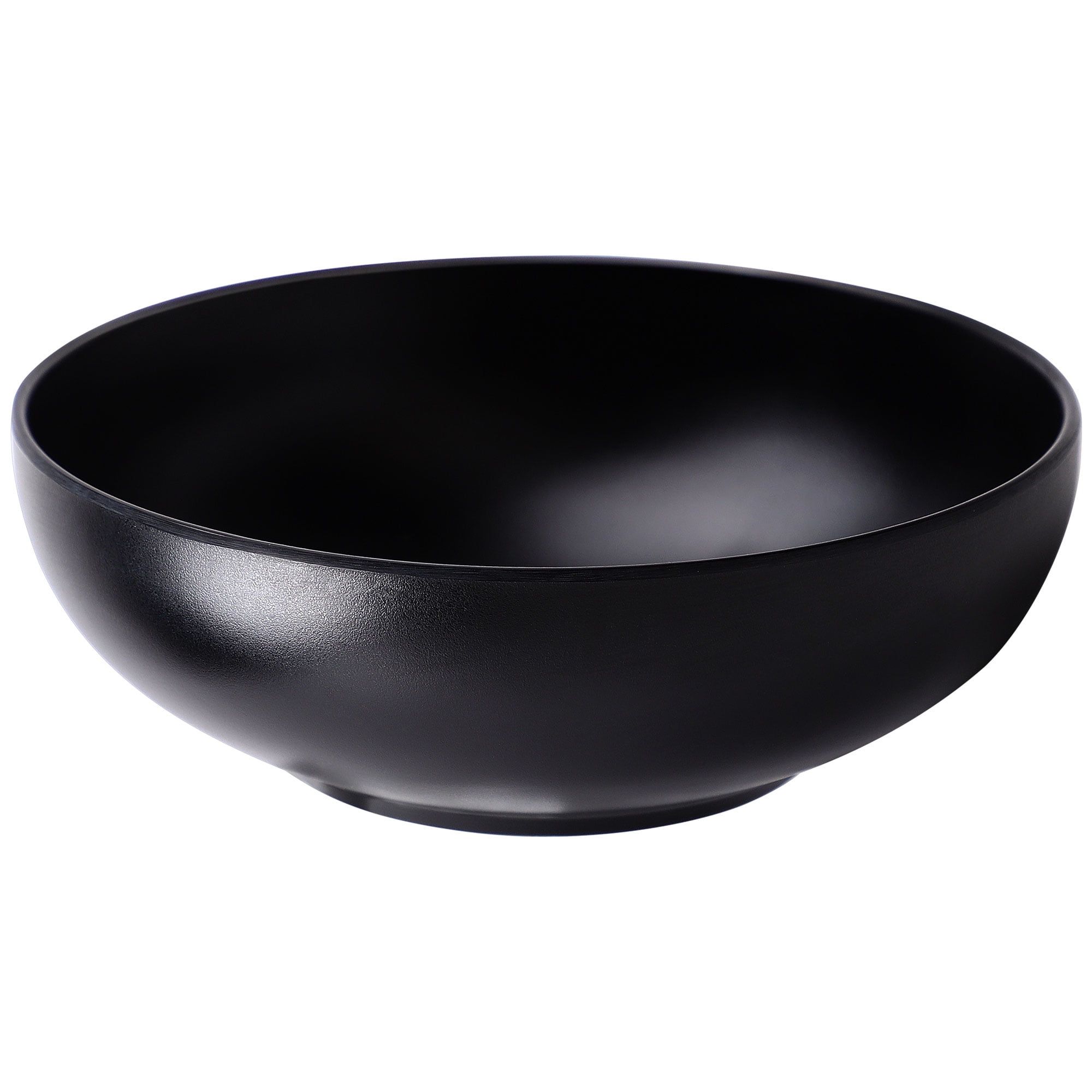 Unique Bargains Household Kitchen Dinnerware Rice Soup Food Bowl Black