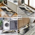 thumbnail image 6 of Black White Gray Gold Marble Pattern Kitchen Rug Mat,Kitchen Runner Rugs Non Skid Washable,Decorative Kitchen Floor Mats for Kitchen,Sink,Laundry,17"x47.2", 6 of 7