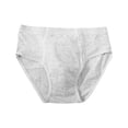 thumbnail image 3 of oelaio Boys Cotton Underwear Panties for Kids Solid Color Briefs Bottoms Breathable Soft Jock Straps Gray M, 3 of 7