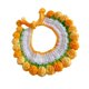 thumbnail image 3 of Collar de gato de punto, collar de punto, collar hecho a mano, babero de vestir ajustable para Gradiente amarillo, 3 of 9